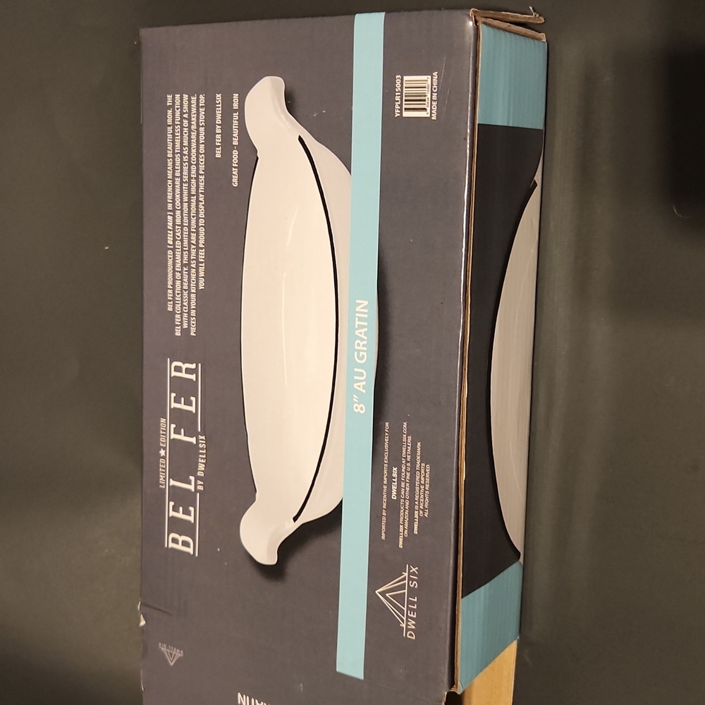 Dwellsix Au Gratin enameled cast iron pan